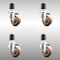 Service Caster 3 Inch 316SS High Temp Glass Filled Nylon 1-3/4 Inch Expanding Stem Caster Set SCC-SS316EX20S314-GFNSHT-134-4 - alternate 1
